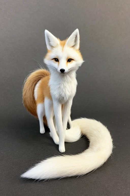 ８A white spirit fox with two tails