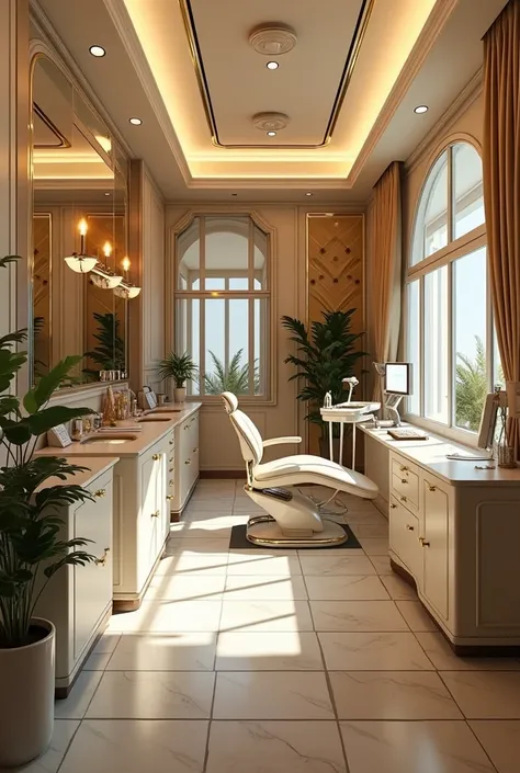 dental clinic with an art deco style interior design