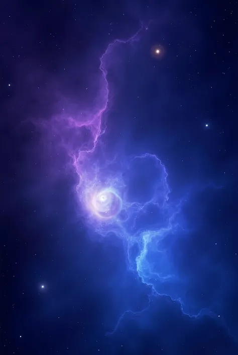 Deep Space Nebula (Purple/Blue Focus):
 * Top:  A deep violet or indigo fading into a rich, dark blue. Think of the colors seen in Hubble telescope images of nebulas.
 * Middle: The transition area blends into a lighter, slightly desaturated blue, like the...