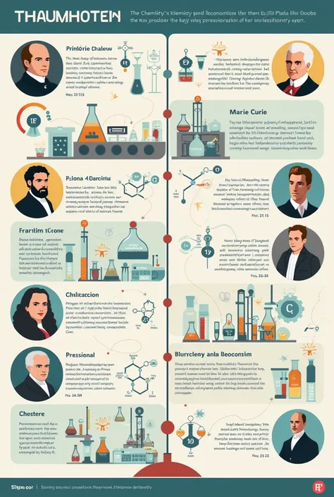 Infographic on the history of chemistry
