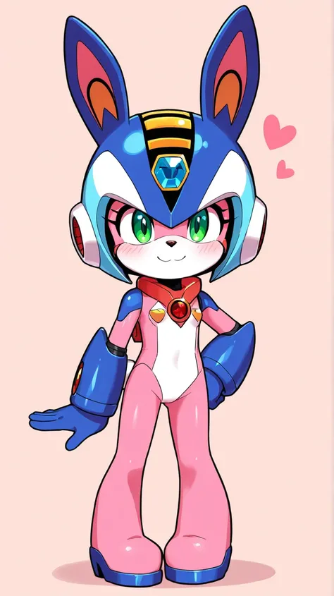 Female furry ager sara the Bunny Megaman x maverick style 