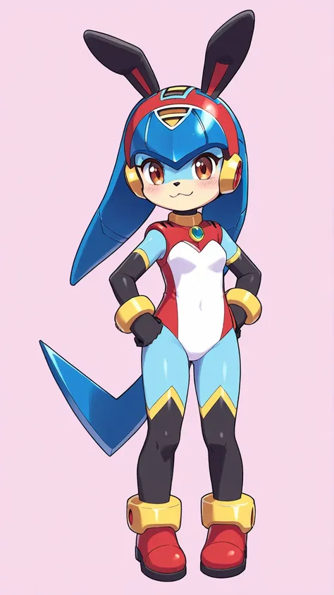 Female furry ager sara the Bunny Megaman x maverick style 