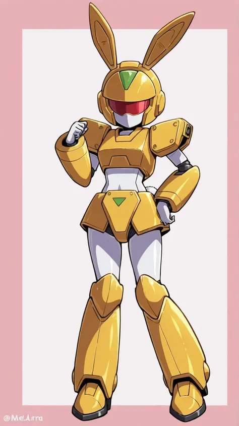 Female furry ager sara the Bunny medabots style 