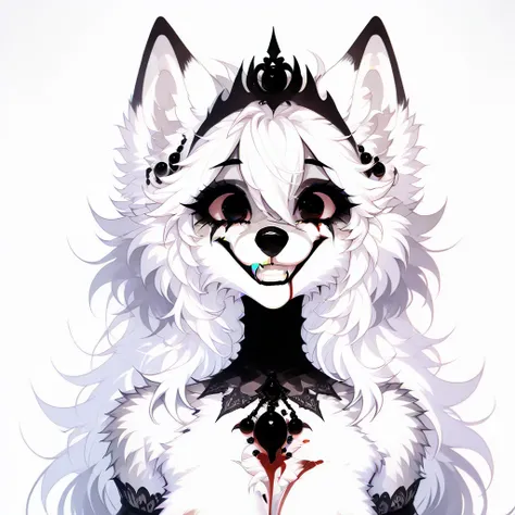  (score_9,score_8_ upwards,score_7_ upwards,score_6_ upwards,score_5_ upwards,score_4_ upwards),  complicated details,  furry anthro female fox naked vamrirsha ,  fluffy hair covered in blood ,  blood on fur ,  furry fox fluffy ,  gothic makeup,  furry ant...