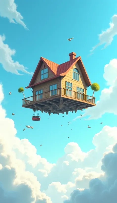 Draw a flying house