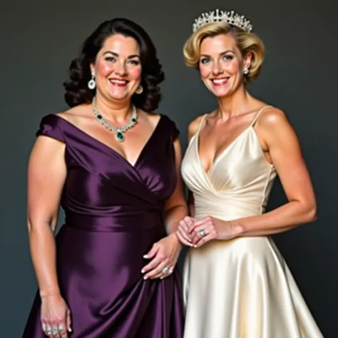 **Queen Arabella and Queen Alice in the Post-Wedding Photoshoot:**

In the post-wedding photoshoot, Queen Arabella and Queen Alice stand side by side, radiating elegance and strength. 

61-year-old Queen Arabella stands out in her dark purple silk dress. T...