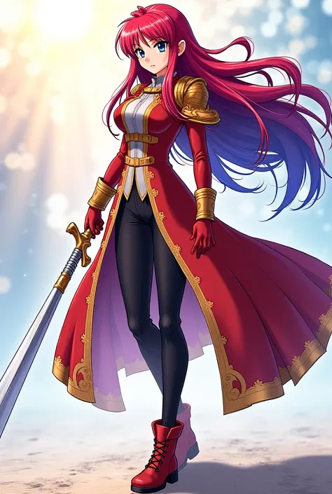 Create an image :  Let's imagine an extraordinary and powerful fusion between Erza Scarlet and Wendy Marvell ,  two of the most beloved wizards of Fairy Tail .  This character could combine Erza's strength and versatility with Wendy's healing abilities and...