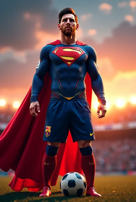 Leo Messi in Superman's body