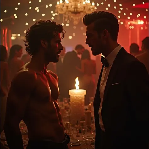  A luxurious party takes a dramatic turn when two young rivals ,  a tall, muscular man , very strong, with the young beauty David Beckham and the other thin and much shorter man, beautiful,  with dark eyes ,  angrily face off in a legendary confrontation ,...