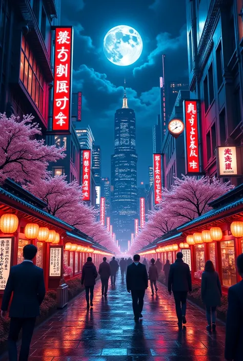 Images of Japan at night