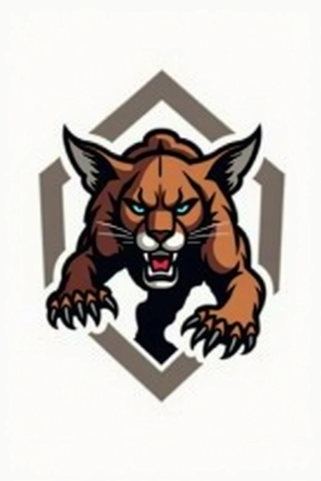 Logo featuring a cougar 