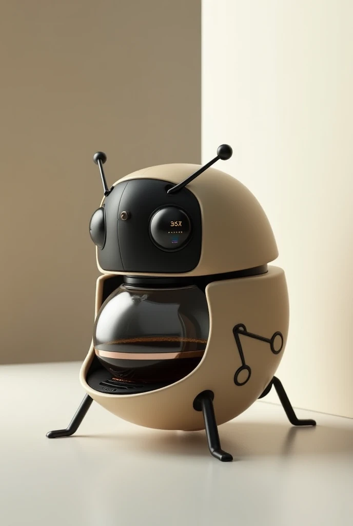 A coffe maker that reminds you of a beetle