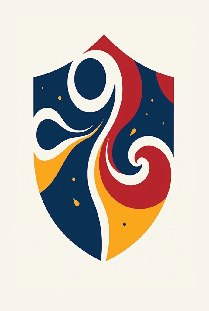 A soccer club logo  "Strangers "  blue red yellow details