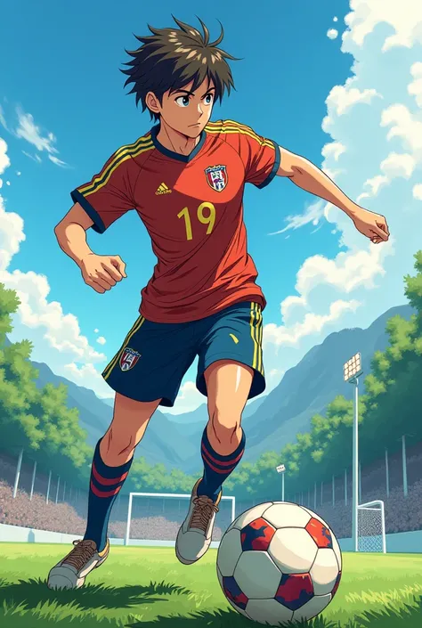 A anime soccer boy version manga