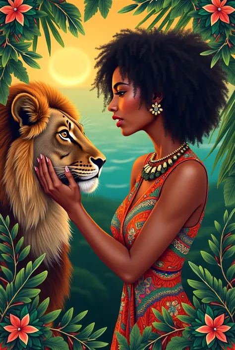 Trinidadian woman and animal 