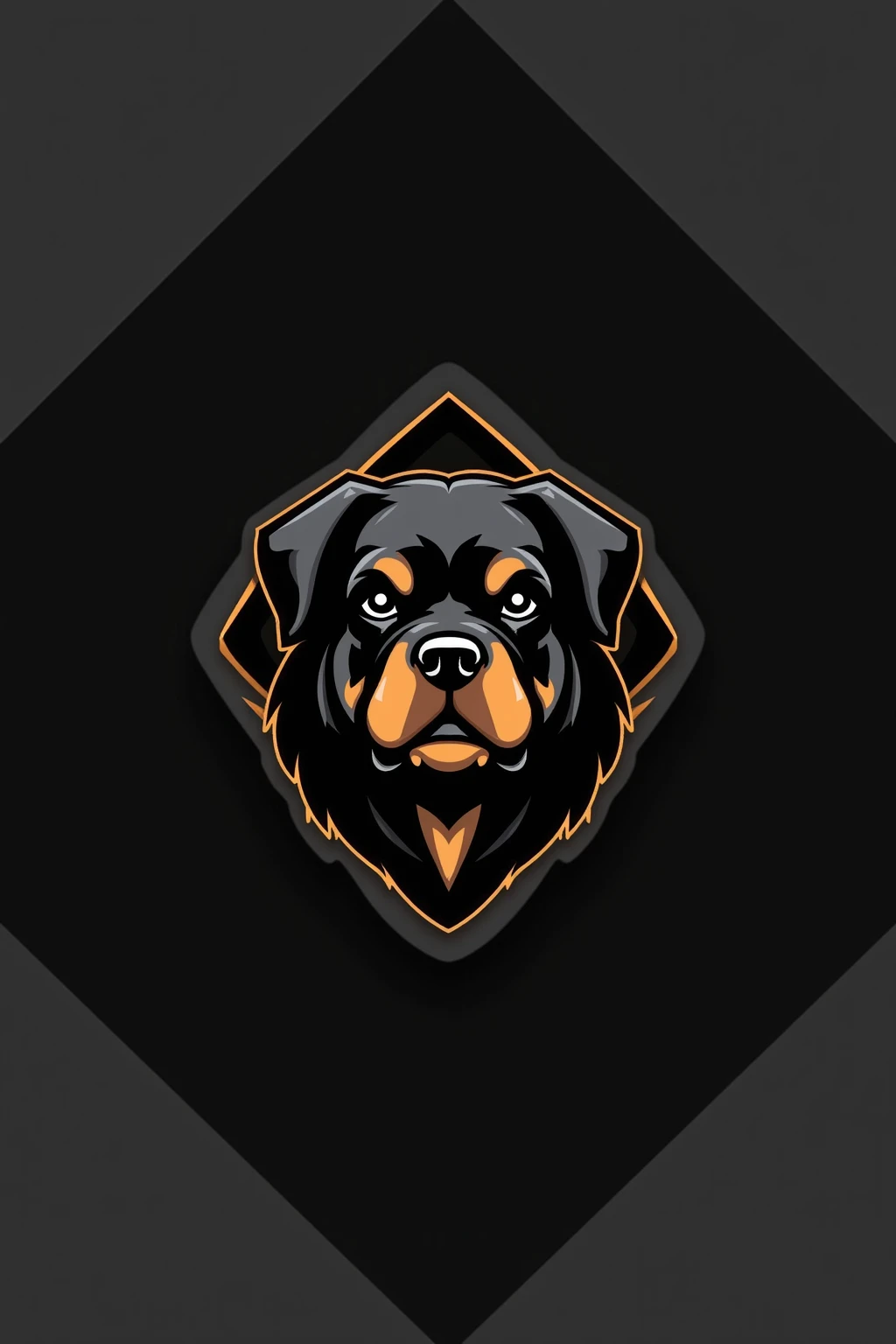 Logo featuring a Rottweiler 