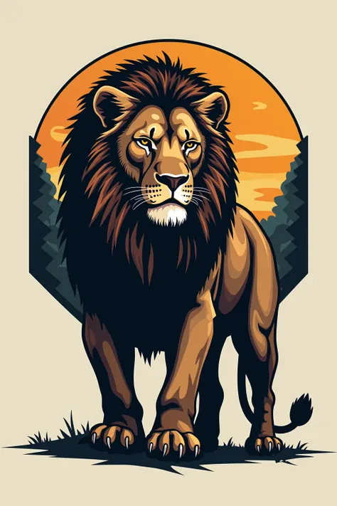 Logo featuring a lion 