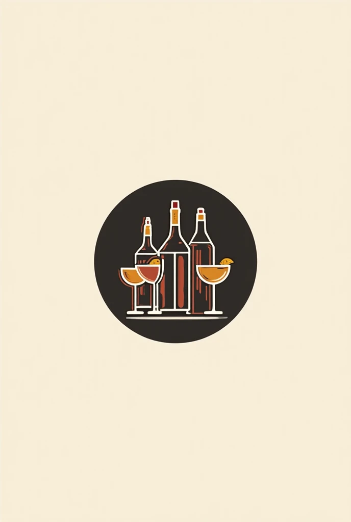 Make me a logo for my business with the name :  BBT TODO 
It is a liquor store and I would like the logo to be minimalist and at the same time striking,  in black and brown colors with drawings of bottles and glasses of drinks and liquor 