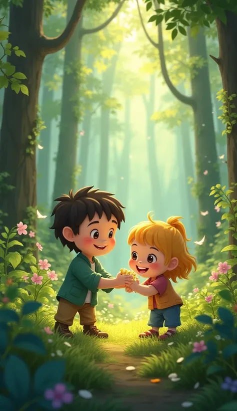 Luna and Jerry smiled at each other, realizing the message was true. The joy of discovering the forest