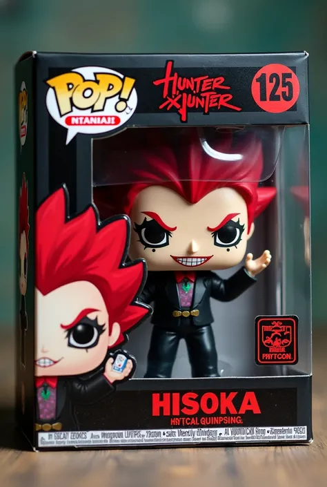 Funko pop Hisoka in box and everything