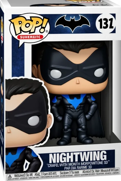 Funko pop nightwing from DC in box and everything