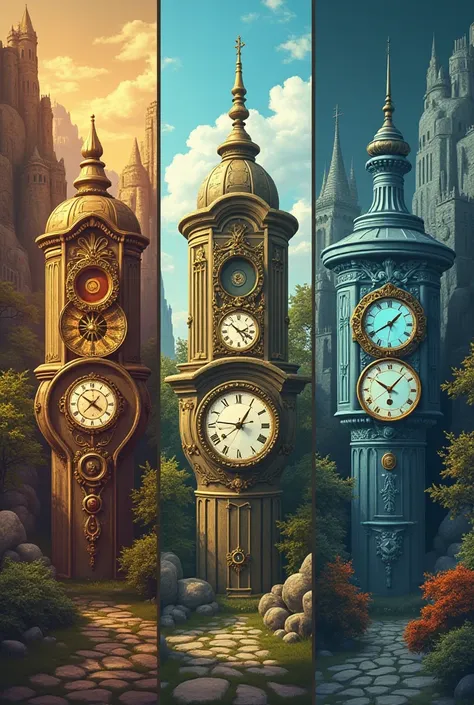 Ancient, Middle, and modern clock meme