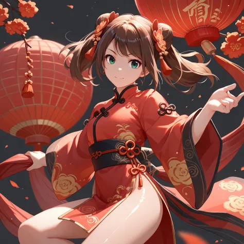 lunar year detailed background, shiny skin, posing, rating safe,
mizusaki, china girl outfit,