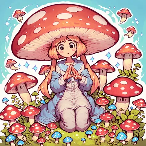 Anime mushroom woman