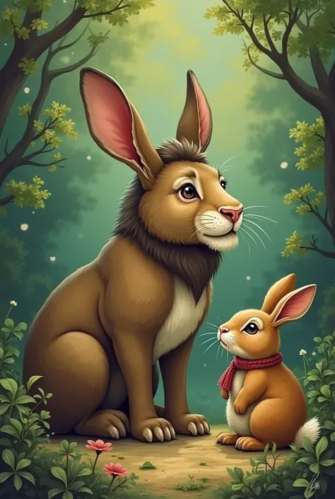 Once upon a time the king of the forest appointed the chameleon as the head of the forest. The mule did not like the rabbit. He would slap the rabbit wherever he saw the rabbit why he did not wear a hat. The rabbit got tired of it and went to the lion and ...