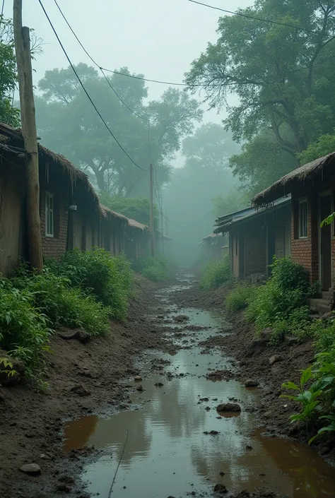 There was a storm in the whole village and the people of the village were buried, trees started uprooting, people's houses were broken and water entered the work. Indian collector, please make high HD quality photos.