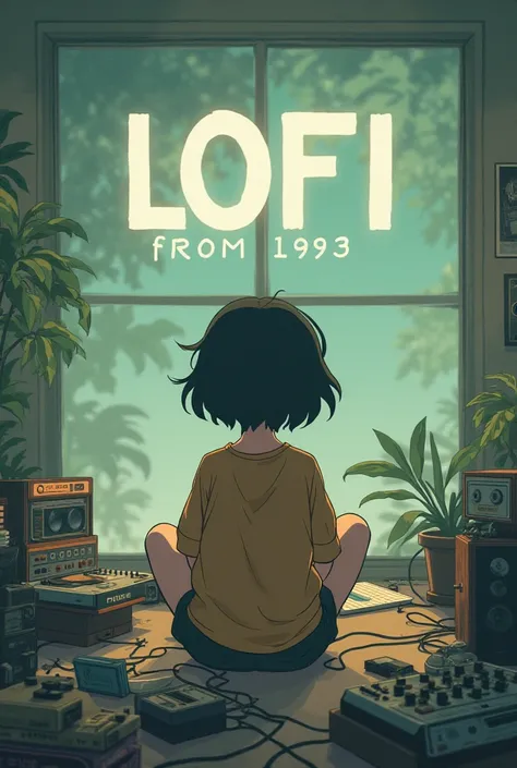 
Youtube thumbnail lofi music with text "LoFi From1993" anime version