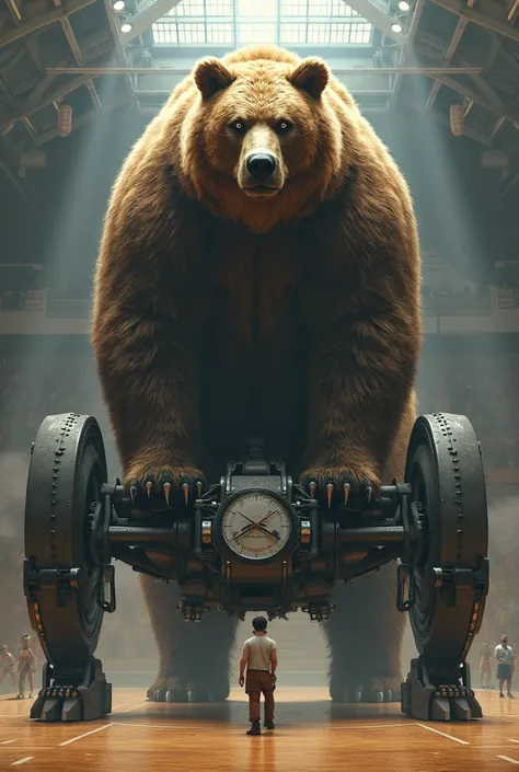 You have to change it to a giant giant bear and center it with a four-legged device on the gym