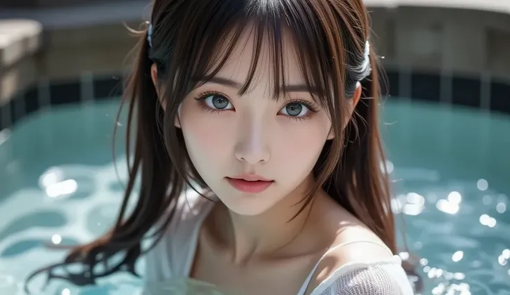 8k, ultra high resolution ,   top quality, Masterpiece,rule of thirds,golden ratio, surreal, photos,  one woman,(  girl:1.3), cute, cute顔, Beautiful Eyes in Every Detail , 細かく Details, mature woman, princess,extream close up,smile, black hair,Long layers,I...