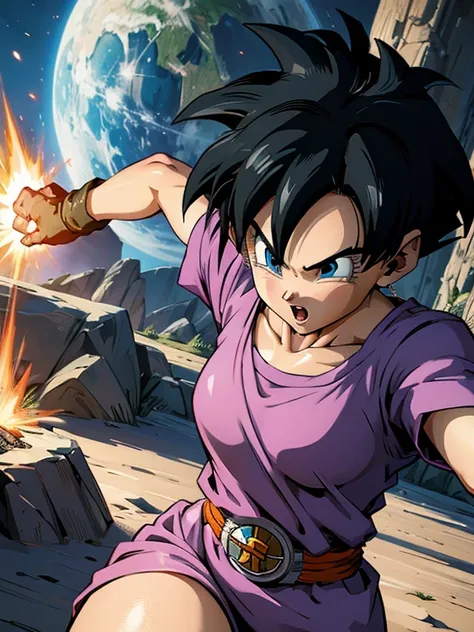 dragon ball , videl unleashes power