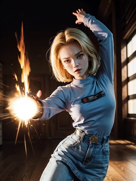 android18 girl unleashes power