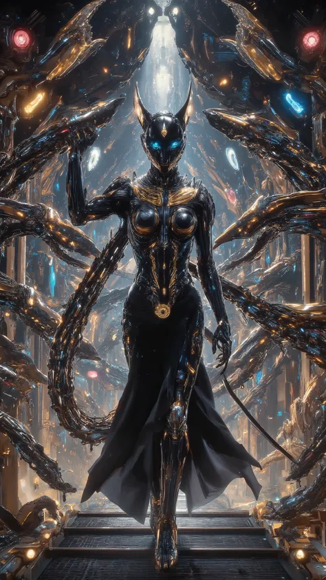 ancient Egyptian mythology Sphinx cat lady {x} design a super commercial blockbuster movie-grade promotional edition super beautiful giant poster designed by a gorgeous Hollywood master。( Using Real Physical Engines ,The ultimate use of screen space ,Usin...