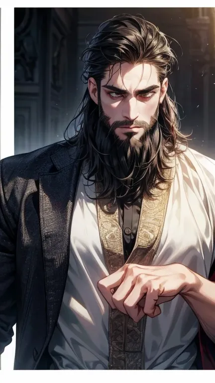 (     league player ,4K,8k,     highres,     masterpiece:1.2),     ultra-detailed    ,(realistic,photorealistic,photo-realistic:1.37),36-year-old man,3 day beard,cute anime ,Portraits,strong,Masculine,     dark hair,sharp jaw,          mesmerizing eyes    ...