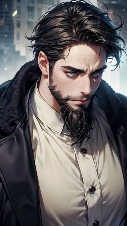 (     league player ,4K,8k,     highres,     masterpiece:1.2),     ultra-detailed    ,(realistic,photorealistic,photo-realistic:1.37),36-year-old man,3 day beard,cute anime ,Portraits,strong,Masculine,     dark hair,sharp jaw,          mesmerizing eyes    ...