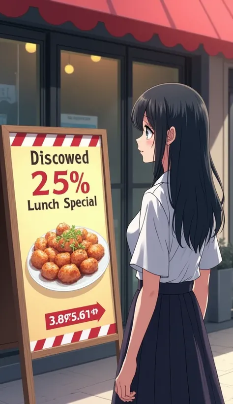 I can understand your face clearly 　Overlooking　(( top quality)), (( Masterpiece)), ((  Details)), ((( perfect face))), look at the super discount sign placed in front of you and think　２５ year-old woman　Deep in thought　 facing the front　　 anime picture for...