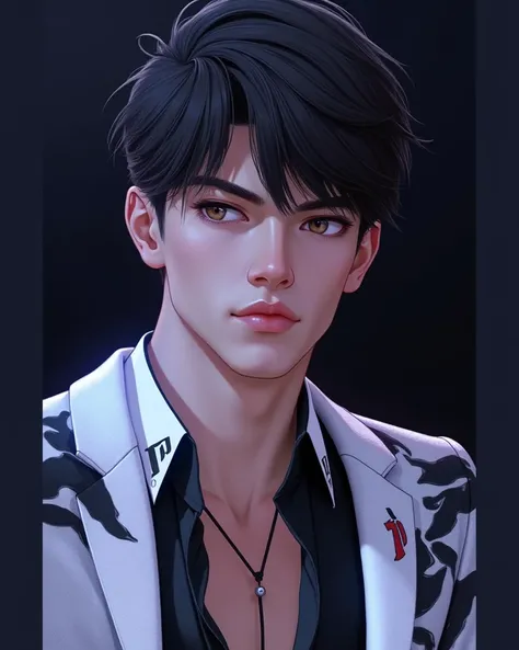 Male, handsome and cool,2d,age25-28,anime,young 