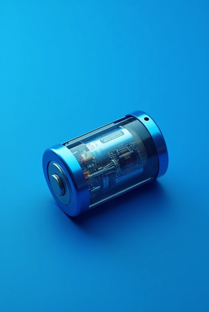 secondary battery blue background