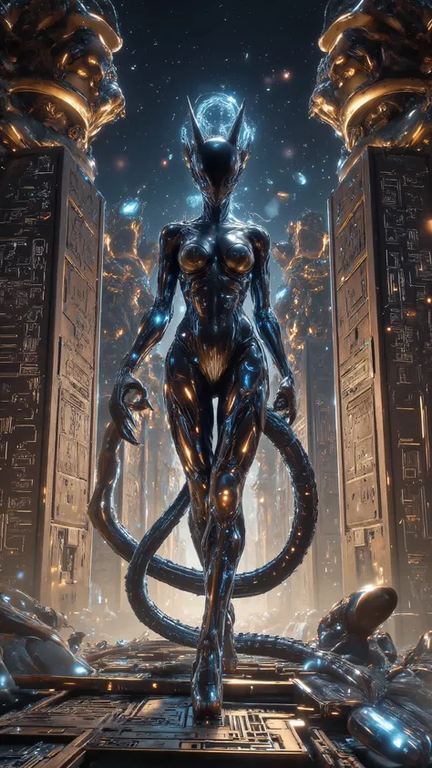 ancient Egyptian mythology Sphinx cat lady {x} design a super commercial blockbuster movie-grade promotional edition super beautiful giant poster designed by a gorgeous Hollywood master。( Using Real Physical Engines ,The ultimate use of screen space ,Usin...