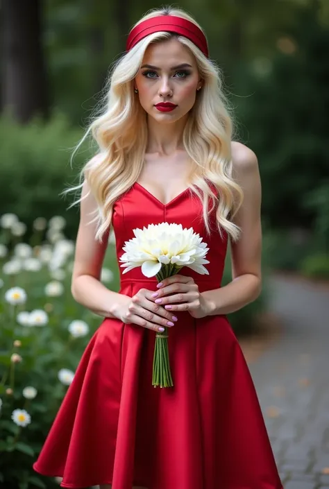 ( Great work ,   best quality:1.5),  Top Quality,  High Resolution , Very detailed,  practical , Full photo of 22-year-old blonde bridesmaid  ,  Beautiful and delicate eyes,   beautiful lips  ,  eyes and face very sharp detail, longeyelashes,  22-year-old ...