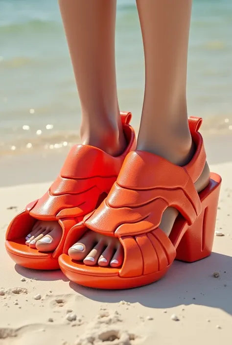 lobster shaped sandals