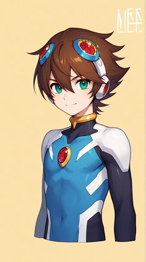 Male human ager amirhossein ajorloo il Megaman zero style character design 