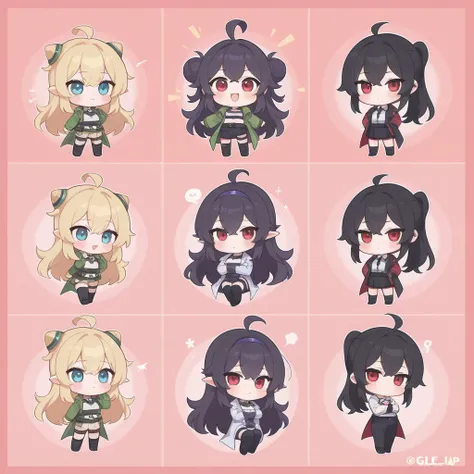 chibi, cute, gl, Female x Female  , chibi