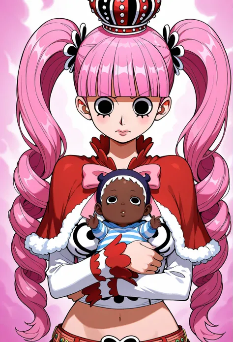 high resolution picture, masterpiece, best quality, amazing quality, official art, solo, 1girl,  Perona from one piece, 1girl, zzPerona, black eyes, long hair, twintails, pink hair, blunt bangs, drill hair,
zzPerona, black eyes, long hair, twintails, pink ...