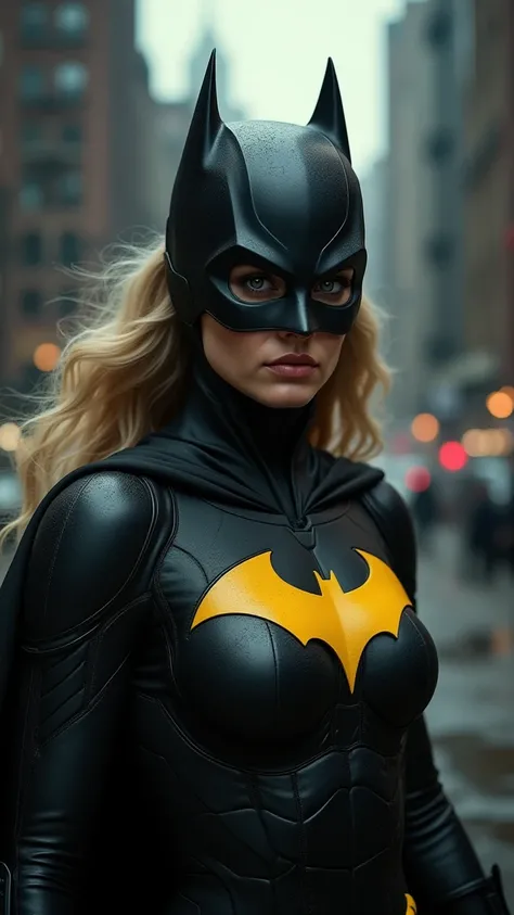  Realistic Cinematic Art Style, Margot Robbie as Batgirl .
