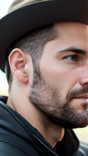  A Canadian man focuses on his face