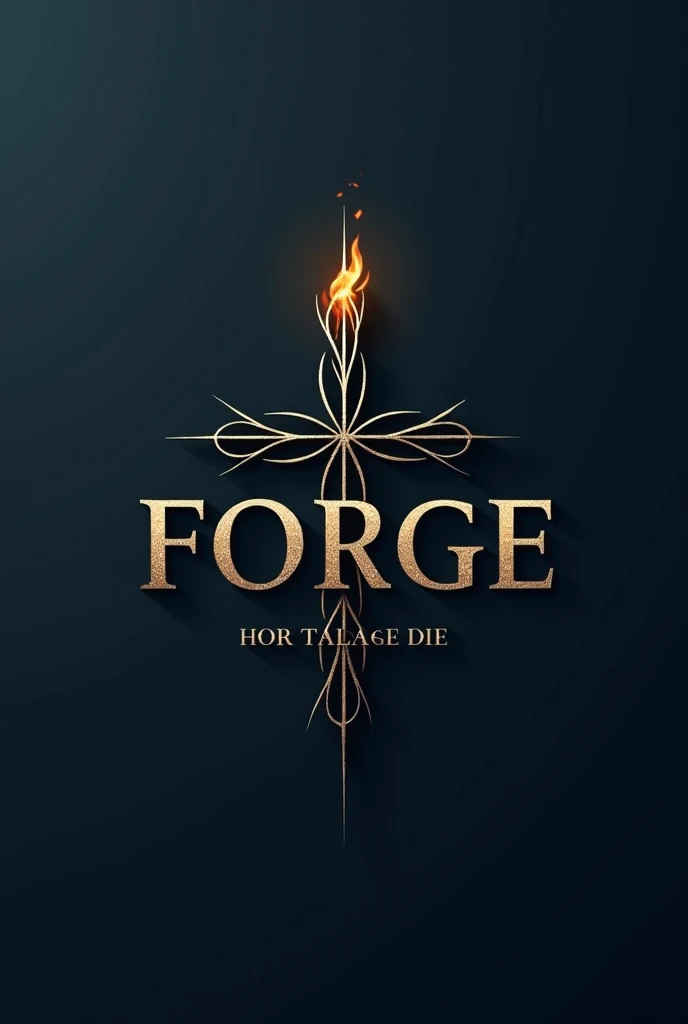 Minimalist Cross and Fire Design:
Typography: "FORGE" in an elegant serif font to contrast with the rugged nature of the concept. The font could have a polished, metallic sheen.
Symbolism: Integrate a subtle cross behind or within the wordmark. The cross c...